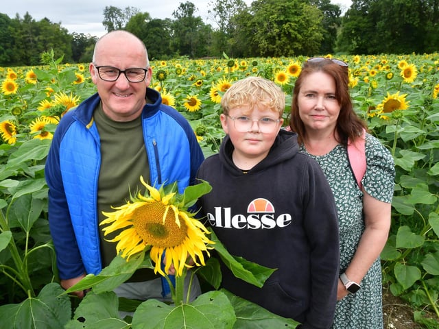 Richard and Fiona Golding of Tattershall, with Jacob Knowles 10. Photo: David Dawson