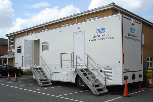 One of the county's existing mobile breast screening units.