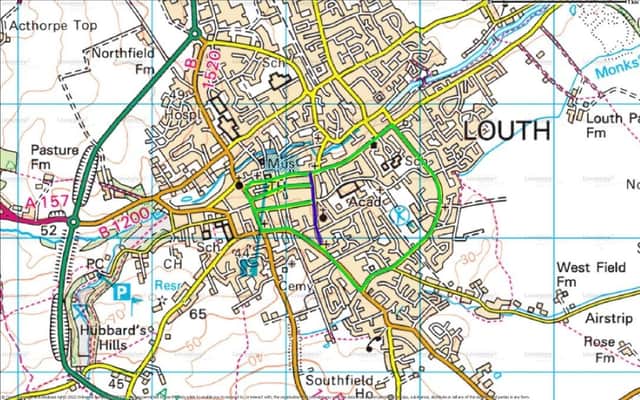 Louth's roadworks Phase 2  Road Closure and Diversion Route Plan for Church Street. Image: LCC