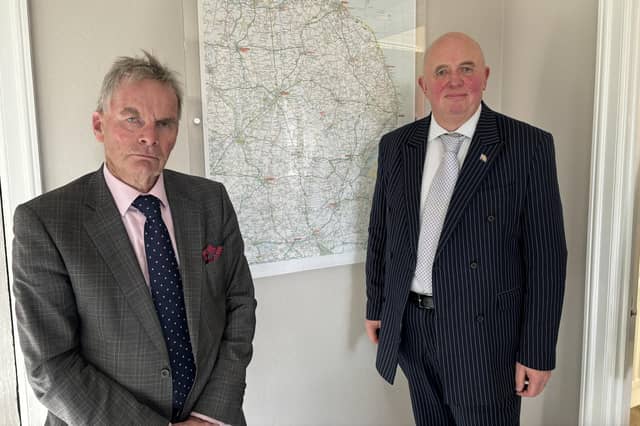 Coun Martin Hill and Coun Colin Davie. Photo: James Turner