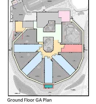 A floor plan for the new Sleaford Children's Home.