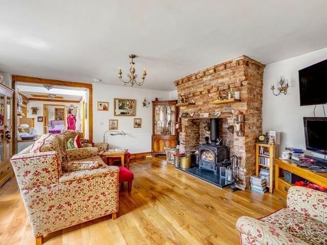 The annexe's living room.