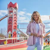 TV personality and autism awareness campaigner Christine McGuinness opening the £2.5m SKYPARK at Butlin's.