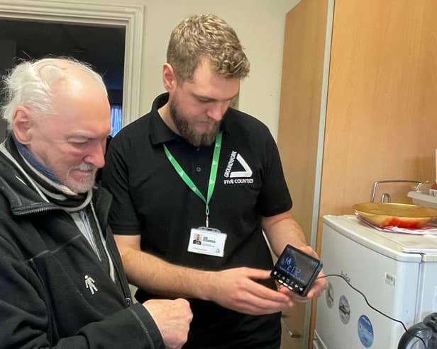 L-R: John and Green Doctor Ben
