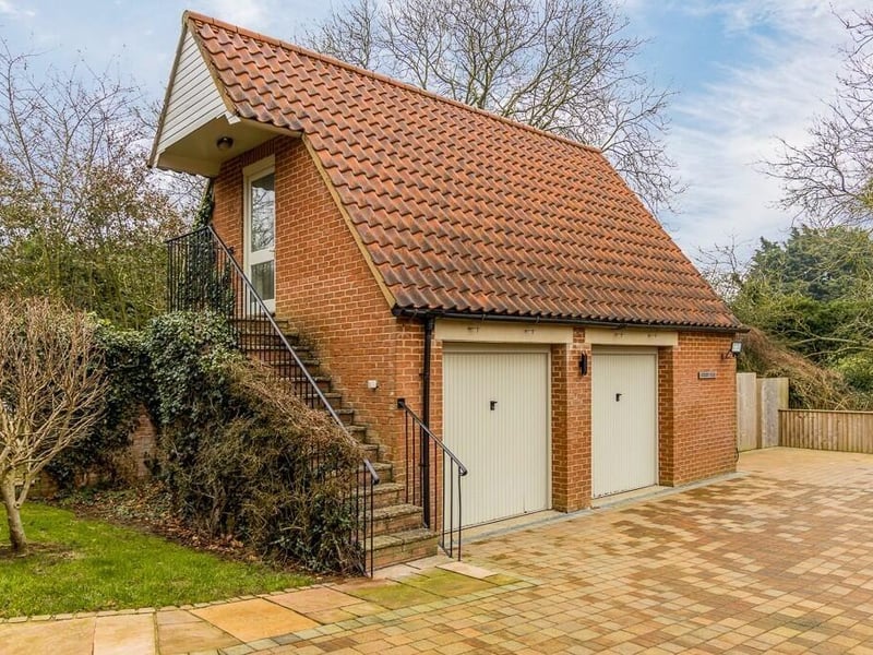 The double garage.