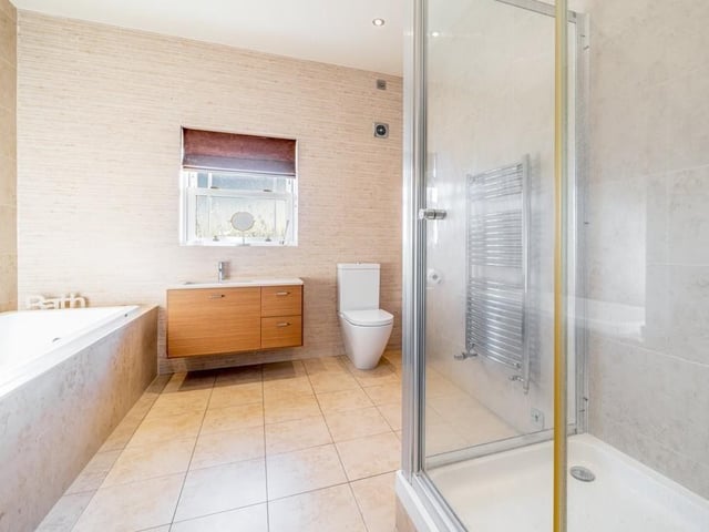 The bathroom.