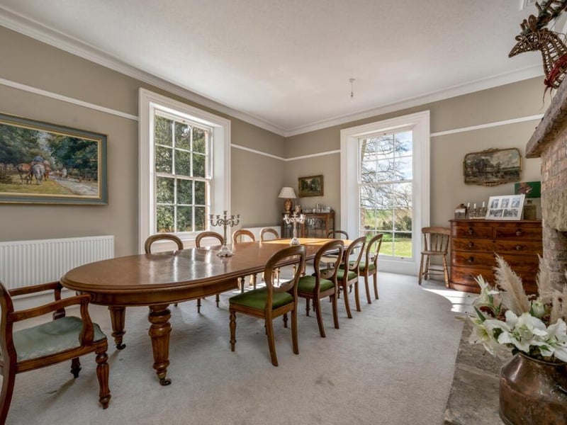 The dining room.
