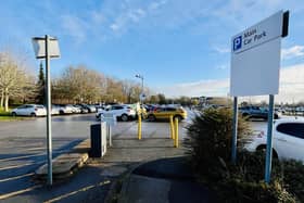 Lincoln County Hospital Car Park. Photo LDRS