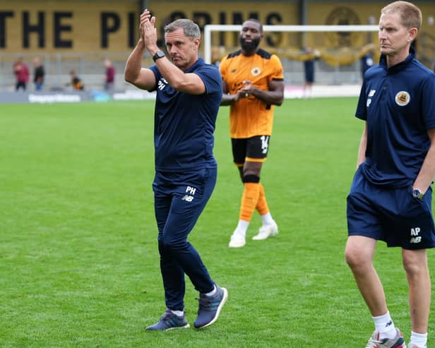 Paul Hurst - Pilgrims should take confidence from midweek draw ahead of Forest Green trip. Pic by Alex Mather Photography.