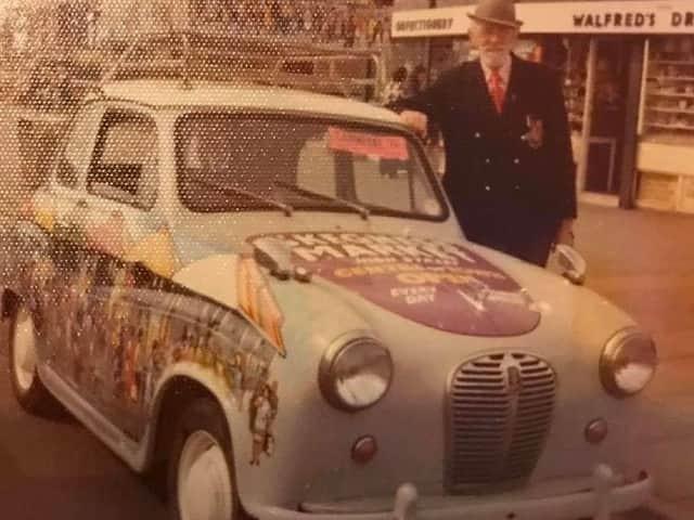Skegness market was opened in the 1960s by a popular local character called Fred Nicholls, who was often seen around town promoting it.