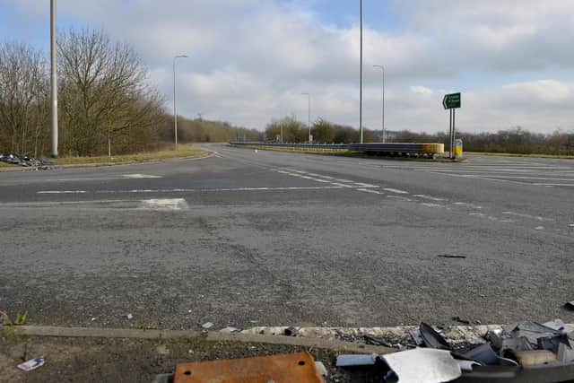 Improvements are being made to the Thorndike Way and Corringham Road junction