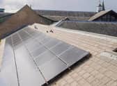 Solar panels already fitted to NKDC offices in Sleaford. Photo: NKDC/Chris Vaughan