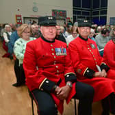 Chelsea Pensioners L-R Norman Bareham and Anthony Fox among the guests at the Poppy Prom in 2025.