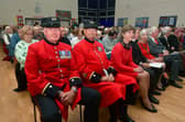 Chelsea Pensioners L-R Norman Bareham and Anthony Fox among the guests at the Poppy Prom in 2025.