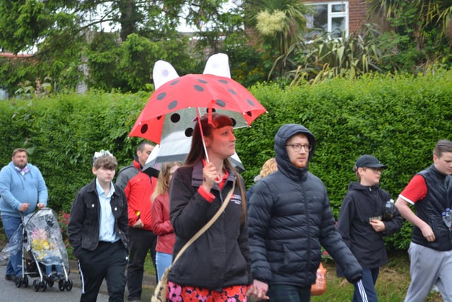 Rain couldn't spoil the parade