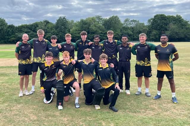 The Lincolnshire U18s side that beat Notts.