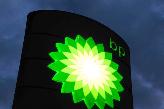File photo dated 10/03/2022 of a BP sign. The size of the pile of cash that BP made last year will be made bare on Tuesday, opening the company up to the same criticism that hit its rival Shell this week. Boss Bernard Looney is expected to reveal what could be the highest profit in BP's history, after the company benefited from the fossil fuel crisis that has characterised so much of the past year. Issue date: Sunday February 5, 2023.