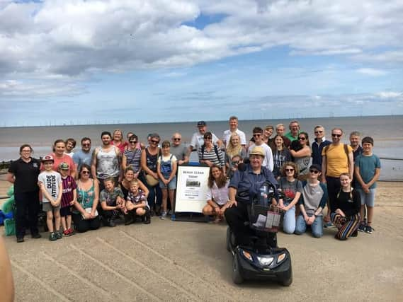 Thirteen bags of rubbish were collected in the Great British Beach Clean in Skegness.