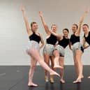 Dancers Ella Hudson, Poppy Green, Maddison Smith, Rosie Lee and Libby Hudson.