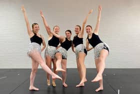 Dancers Ella Hudson, Poppy Green, Maddison Smith, Rosie Lee and Libby Hudson.