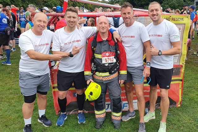 Misterton firefighter Matt Hunt completed the London Marathon in his full fire kit