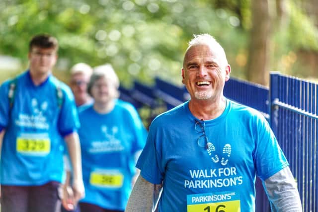 Walkers taking part in Walk for Parkinson's
