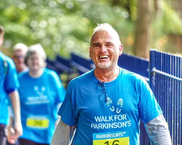 Walkers taking part in Walk for Parkinson's