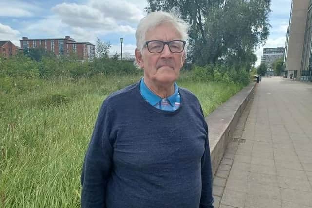 David Mitchell, 82, who thanked generous taxi-driver Christian for his "magnificent gesture".