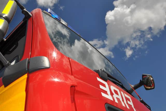 Lincs Fire and Rescue. Stock image