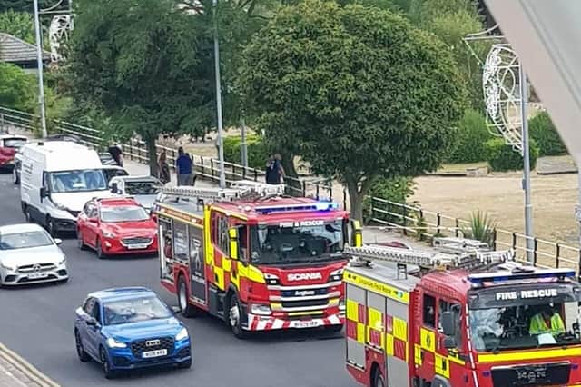 Lincolnshire Fire and Rescue attended a fire at an electricy sub-station in waterfall gardens at the weekend.