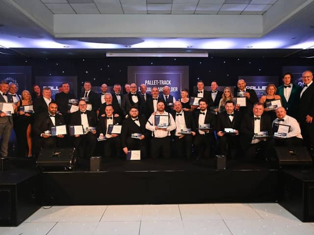 Hooper Haulage pictured with Pallet-Track's award winners
