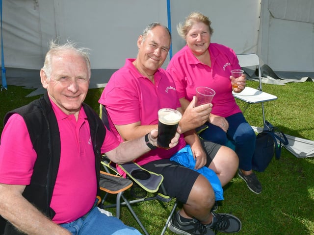 L-R Bob Richards, Alan Pywell, Chris Pywell of Scredington