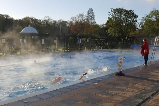 The open air swimming pool at Woodhall Spa's Jubilee Park will trial remaining open until November. Photo supplied