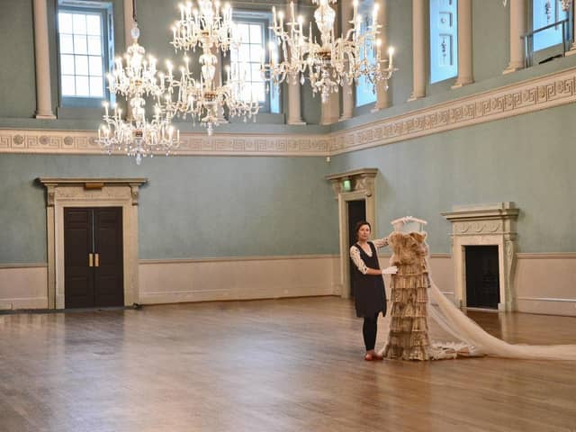 Sanyukta Shrestha’s sustainable couture dress has been chosen as one of the 10 curated unique displays at ‘You Choose’ exhibition in Fashion Museum, Bath.