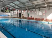 The newly refurbished swimming pool and changing rooms.