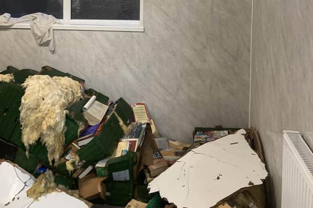 Trusthorpe village hall was flooded and lost about 2,000 of their books.