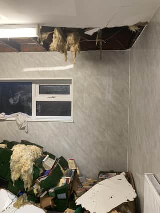 Trusthorpe village hall was flooded and lost about 2,000 of their books.