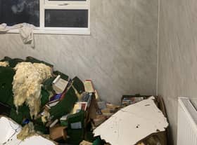 Trusthorpe village hall was flooded and lost about 2,000 of their books.