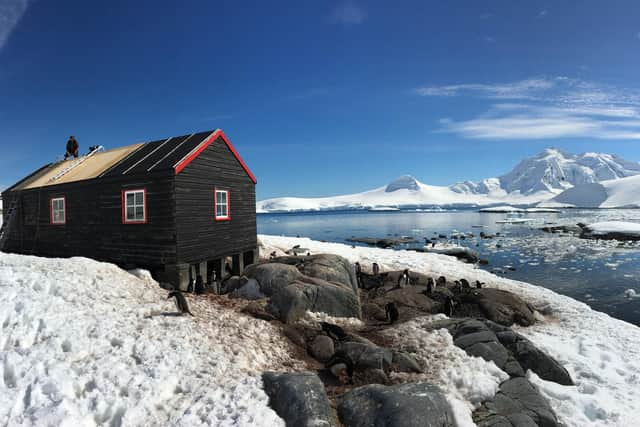 The post office at Port Lockroy.