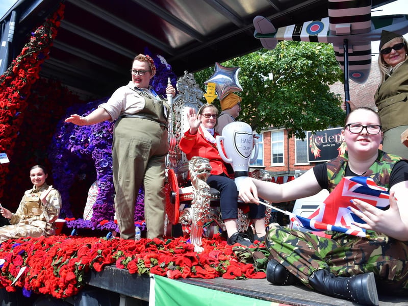 The colourful parade in action on Sunday, August 9.