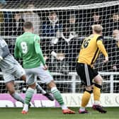Cameron Gregory makes a top save.