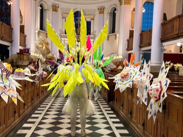 The performers in All Saints’ Parish Church