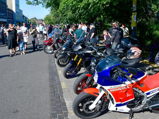 Another angle on the bikes in Wide Bargate.