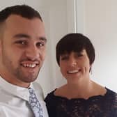 Leighton Hall, pictured with his mum, Niki Hall