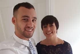 Leighton Hall, pictured with his mum, Niki Hall
