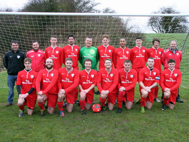 Caistor Tennyson FC pictured before their win over Kirmington in the East Lincolnshire Combination League Division 2. Pictured (from left, back) secretary Darren Mackay, trainer Andy French, Kieran Togher, Rick Day, Ben Togher, Ben Young, Aaron Ford, Jack Marriott, Paul Reid, and manager Terry Lawrence, (front) Alex Padley, Alex Wade, Jack Marchant, Luke Williams, Craig Marchant, Nathan Smith, Nathan Harris and Mike Kelly.
