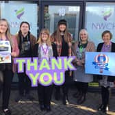 NW Counselling Hub colleagues and Lincs Co-op Community Co-ordinator Anna-Marie Clarke.