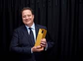 Honoree Brendan Fraser, recipient of the TIFF Tribute Award for Performance presented by IMDbPro for 'The Whale,', poses backstage at the TIFF Tribute Awards Gala during the 2022 Toronto International Film Festival at The Fairmont Royal York Hotel on September 11, 2022 in Toronto, Ontario. (Photo by Unique Nicole/Getty Images)