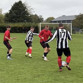 Limestone v Barnetby match action.