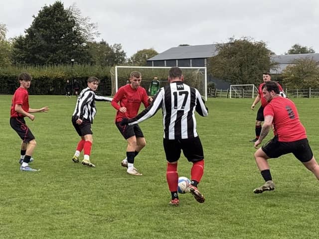 Limestone v Barnetby match action.